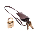 Hermes Hermes Burkin 35 Chocolate (Dark Brown) Gold Brown □ F Steel (around 2002) Unisex Aldenne Handbags AB Rank Used Sinkjo