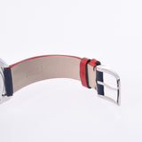 FENDI Fendi Mource Mania Men's SS/Leather Watch Quartz White Dial A Rank used Ginzo