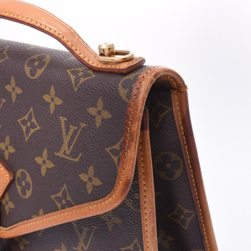 LOUIS VUITTON ルイヴィトン モノグラム ベルエア 2WAY ブラウン M51122 ユニセックス モノグラムキャンバス ハンドバッグ Cランク 中古 銀蔵