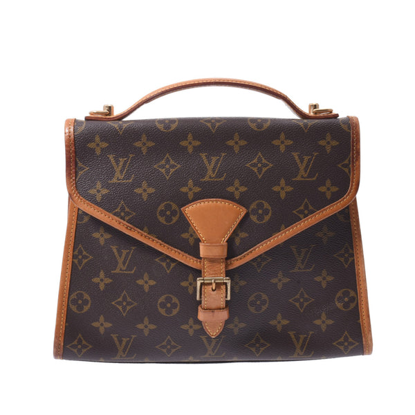 LOUIS VUITTON ルイヴィトン モノグラム ベルエア 2WAY ブラウン M51122 ユニセックス モノグラムキャンバス ハンドバッグ Cランク 中古 銀蔵