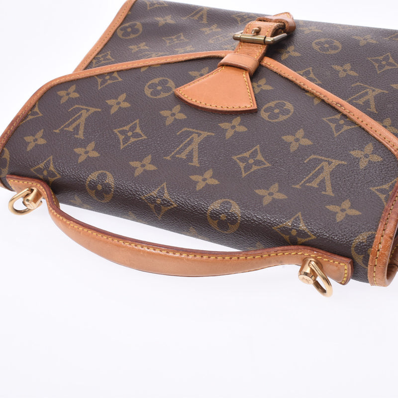 LOUIS VUITTON ルイヴィトン モノグラム ベルエア 2WAY ブラウン M51122 ユニセックス モノグラムキャンバス ハンドバッグ Cランク 中古 銀蔵