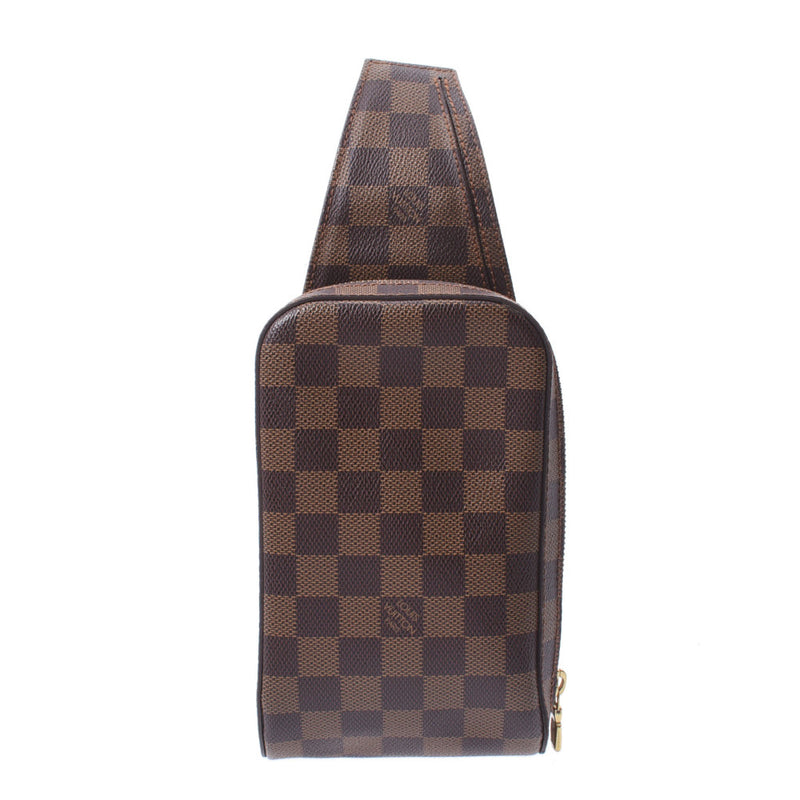 LOUIS VUITTON Louis Vuitton Damier Jeronimos Body Bag Brown N51994 Unisex Damier Canvas Shoulder Bag AB Rank Used Ginzo