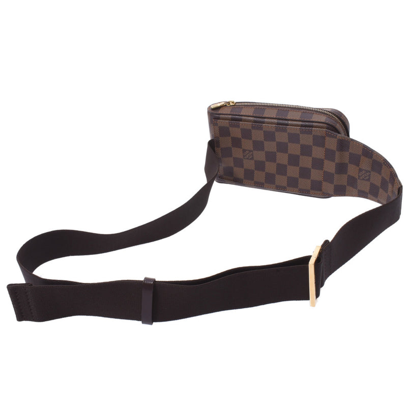 LOUIS VUITTON Louis Vuitton Damier Jeronimos Body Bag Brown N51994 Unisex Damier Canvas Shoulder Bag AB Rank Used Ginzo