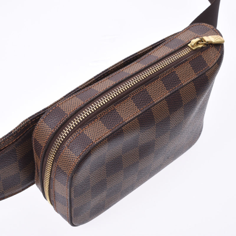 LOUIS VUITTON Louis Vuitton Damier Jeronimos Body Bag Brown N51994 Unisex Damier Canvas Shoulder Bag AB Rank Used Ginzo