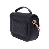 Chanel Chanel Matrasse Chain Shoulder Bag Black Gold Bracket Ladies Caviar Skin 2way Bags AB Rank Used Silgrin