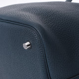 Hermes Hermes Picon Lock MM Vershipress (Dark Green System) Silver Fittings Y Engraved (around 2020) Ladies Triyo Clemance Handbag Unused Silgrin