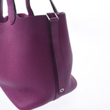 Hermes Hermes Picon Lock MM Anemone (Purple) Silver Football Y Engraved (around 2020) Ladies Triyo Clemance Handbag Unused Silgrin