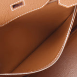 Hermes Hermes Burkin 35 Gold Gold Bracket □ K-engraved (around 2007) Unisex Togo Handbags AB Rank Used Sinkjo