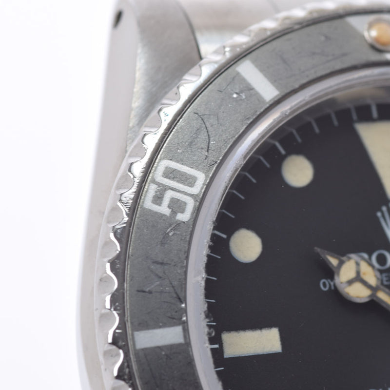 ROLEX Rolex Submariner Borderless 16800 Men's SS Watch Automatic Black Dial AB Rank Used Ginzo