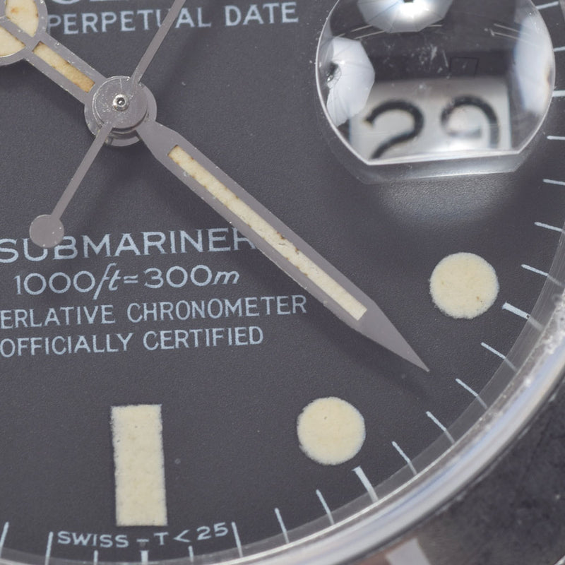 ROLEX ロレックス サブマリーナ フチなし 16800 メンズ SS 腕時計 自動巻き 黒文字盤 ABランク 中古 銀蔵