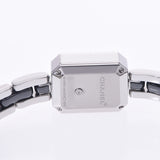 CHANEL Premiere Bezel Diamond H2163 Ladies SS/Black Ceramic Watch Quartz Black Dial A Rank Used Ginzo