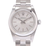 ROLEX Rolex Oyster Purpetur 76080 Ladies SS Watch Automatic Silver Dial A Rank Used Ginzo