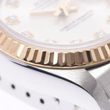ROLEX Rolex Datejust 10P Diamond 79173G Ladies YG/SS Watch Automatic Silver Dial A Rank used Ginzo