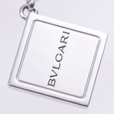 BVLGARI Bulgari Sijames Ginza 6 -chome Japan Limited Square Logo Unisex K18WG Charm A Rank used Ginzo