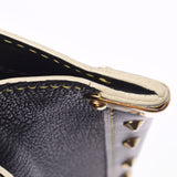 Louis Vuitton Louis Vuitton Suharifab Vulo Black Gold Bracket M91812 Ladies Leather Handbags AB Rank Used Silgrin