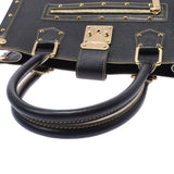 Louis Vuitton Louis Vuitton Suharifab Vulo Black Gold Bracket M91812 Ladies Leather Handbags AB Rank Used Silgrin