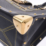 Louis Vuitton Louis Vuitton Suharifab Vulo Black Gold Bracket M91812 Ladies Leather Handbags AB Rank Used Silgrin