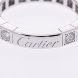 CARTIER カルティエ ラニエール オールダイヤ #48 8号 レディース K18WG/ダイヤ リング・指輪 Aランク 中古 銀蔵