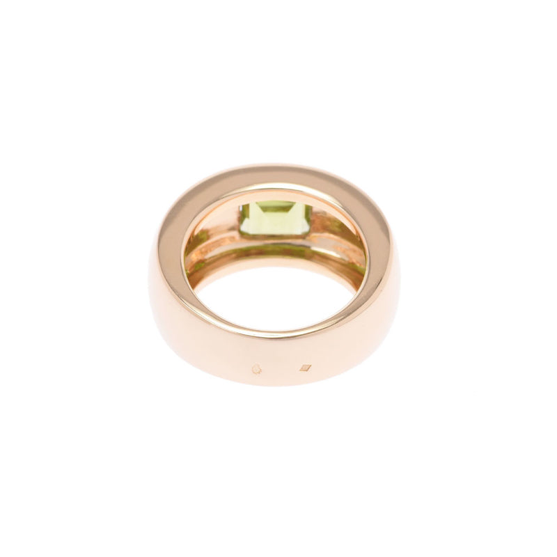CHAUMET Shome 14.5 Unisex K18YG/Peridot ring/Ring A rank used Ginzo