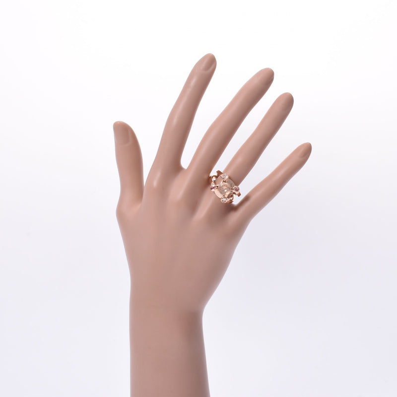 Celine Celine Macadam Motif No. 13 Ladies K18PG/Coled Stone Ring/Ring A Rank used Ginzo