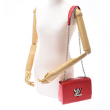 Louis Vuitton路易威登Epi Twist PM链条肩科基洛尼（红色）银色支架M50523女式EpiSiSer单肩包A排名使用水池