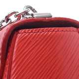 Louis Vuitton路易威登Epi Twist PM链条肩科基洛尼（红色）银色支架M50523女式EpiSiSer单肩包A排名使用水池