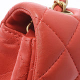 CHANEL シャネル ミニマトラッセ チェーンショルダーバッグ コーラルピンク ゴールド金具 A69900 レディース ラムスキン ショルダーバッグ Bランク 中古 銀蔵