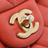 CHANEL シャネル ミニマトラッセ チェーンショルダーバッグ コーラルピンク ゴールド金具 A69900 レディース ラムスキン ショルダーバッグ Bランク 中古 銀蔵