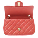 CHANEL シャネル ミニマトラッセ チェーンショルダーバッグ コーラルピンク ゴールド金具 A69900 レディース ラムスキン ショルダーバッグ Bランク 中古 銀蔵