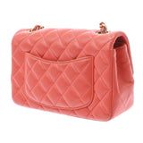 CHANEL シャネル ミニマトラッセ チェーンショルダーバッグ コーラルピンク ゴールド金具 A69900 レディース ラムスキン ショルダーバッグ Bランク 中古 銀蔵