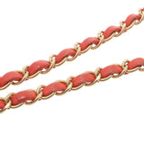 CHANEL シャネル ミニマトラッセ チェーンショルダーバッグ コーラルピンク ゴールド金具 A69900 レディース ラムスキン ショルダーバッグ Bランク 中古 銀蔵