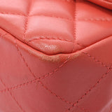 CHANEL シャネル ミニマトラッセ チェーンショルダーバッグ コーラルピンク ゴールド金具 A69900 レディース ラムスキン ショルダーバッグ Bランク 中古 銀蔵