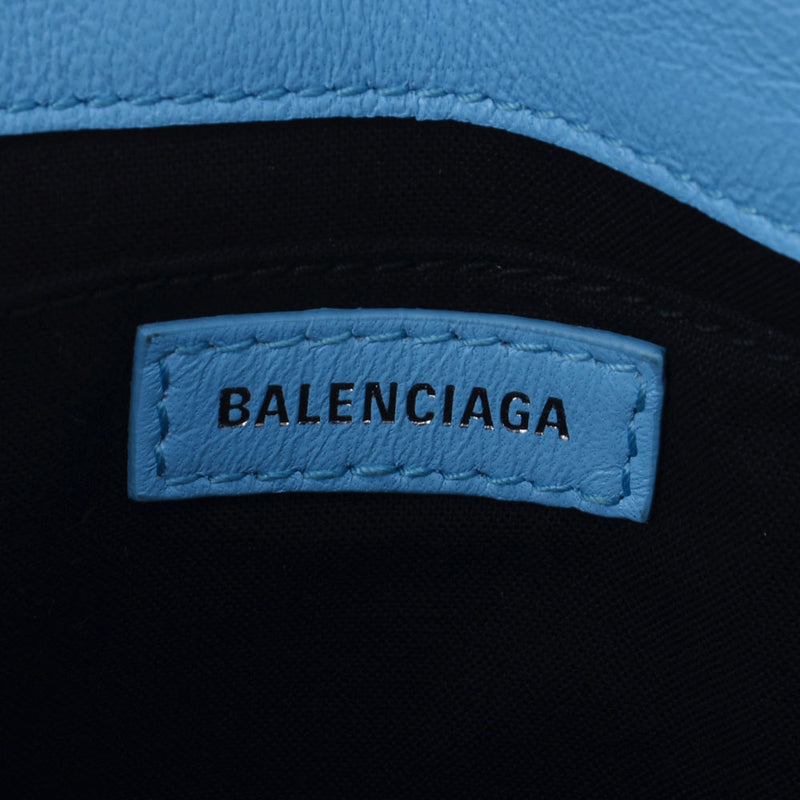 Balenciaga Balenciaga浅蓝色580031女士皮革肩袋，排名