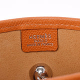 HERMES エルメス ヴェスパ TPM オレンジ シルバー金具 □H刻印(2004年頃) ユニセックス ヴォーエプソン ショルダーバッグ Bランク 中古 銀蔵