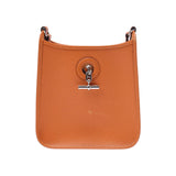 HERMES エルメス ヴェスパ TPM オレンジ シルバー金具 □H刻印(2004年頃) ユニセックス ヴォーエプソン ショルダーバッグ Bランク 中古 銀蔵