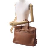 HERMES エルメス バーキン 40 ゴールド ゴールド金具 □O刻印(2011年頃)  ユニセックス トゴ ハンドバッグ Bランク 中古 銀蔵