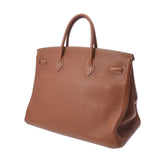 HERMES エルメス バーキン 40 ゴールド ゴールド金具 □O刻印(2011年頃)  ユニセックス トゴ ハンドバッグ Bランク 中古 銀蔵