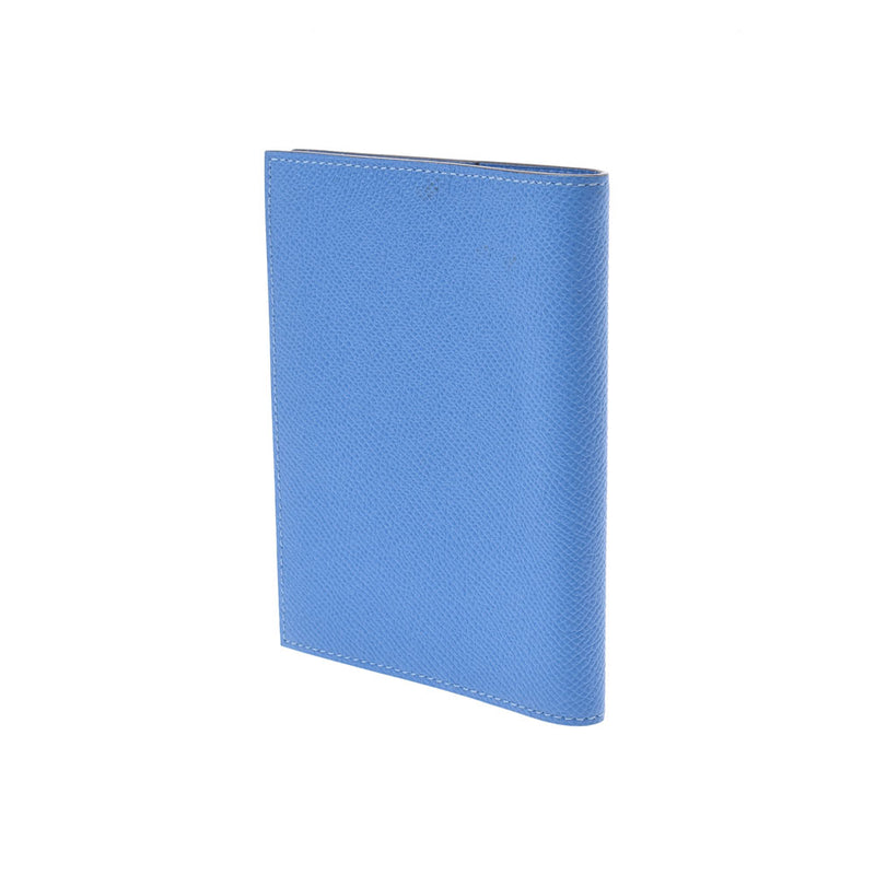 Hermes Hermes Agenda GM Blue Paradise T Engraved (around 2015) Unisex Voepson Notebook Cover A-rank used Silgrin