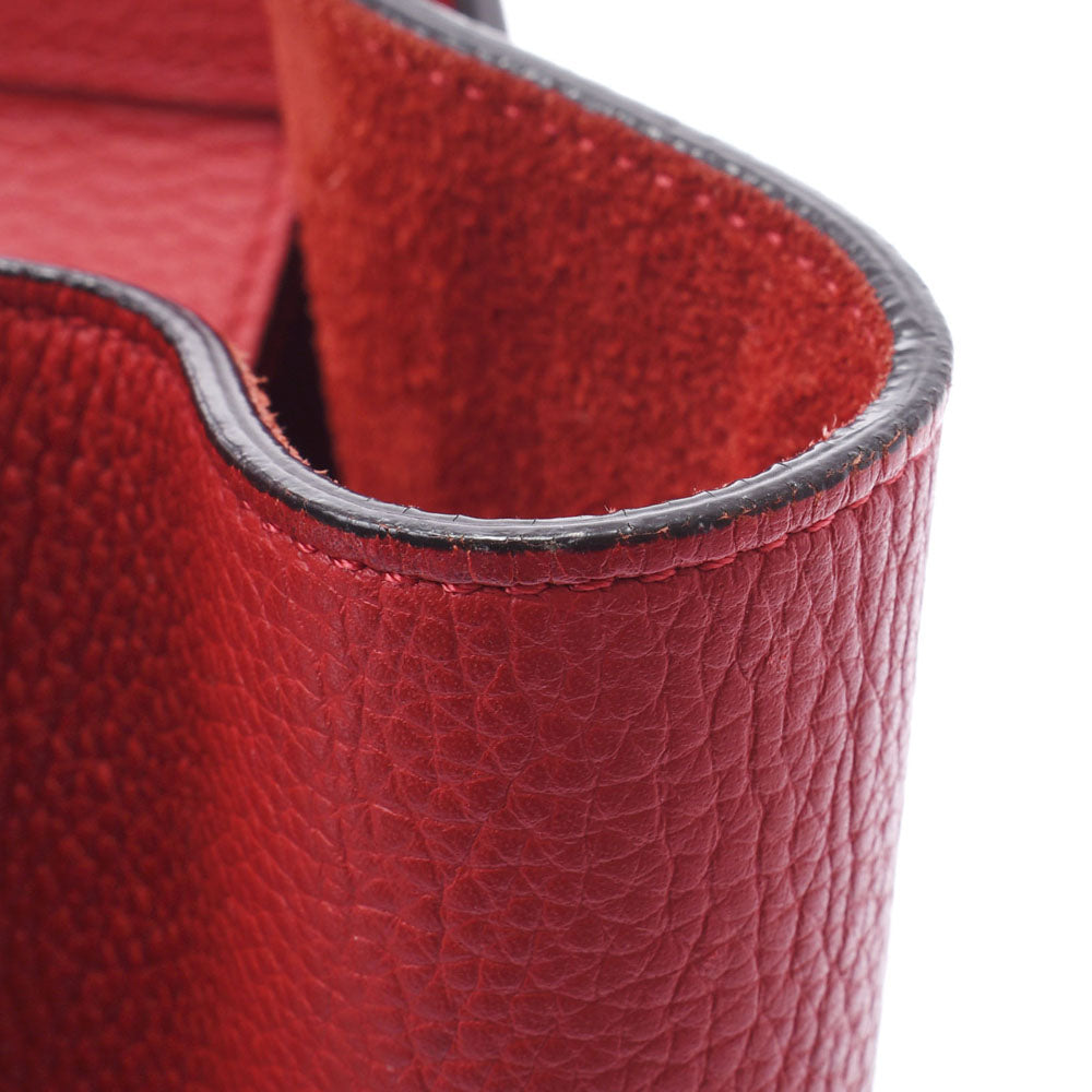 セリーヌラゲージ マイクロショッパー 赤 レディース カーフ