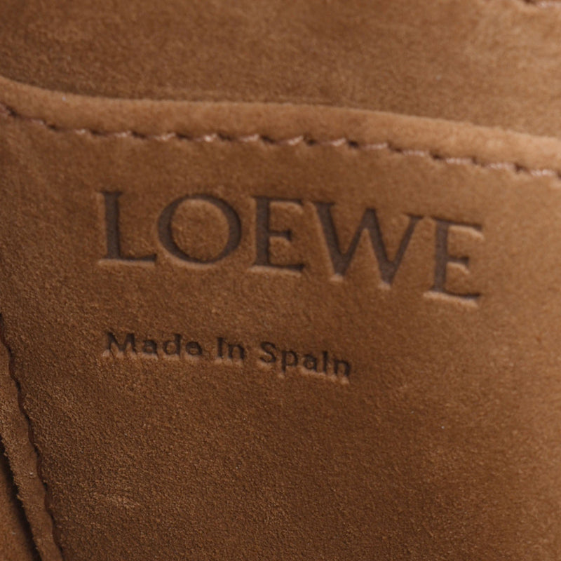 Loewe Loebe Gate迷你红色/Bordeaux/Tea Ladies小牛肩袋未使用的Ginzo