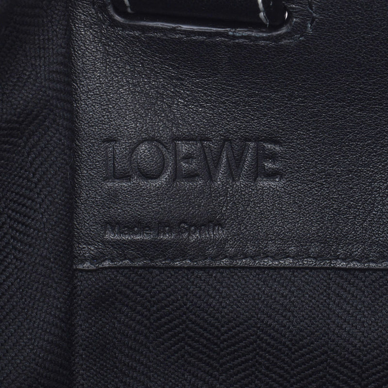 Loewe Loewehammock 2way请参阅2017年下半年有限公司黑人女士小腿手袋乘坐二手Ginzo