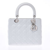 Christian Dior Christian Dior Lady Dior Kanage Bag 2way White CAL44551 Ladies Calf Handbag A Rank used Ginzo