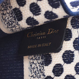 Christian Dior Christian Dior Book Book Bag Mini Dot Pattern Blue/White Ladies Canvas Handbag Unused Ginzo