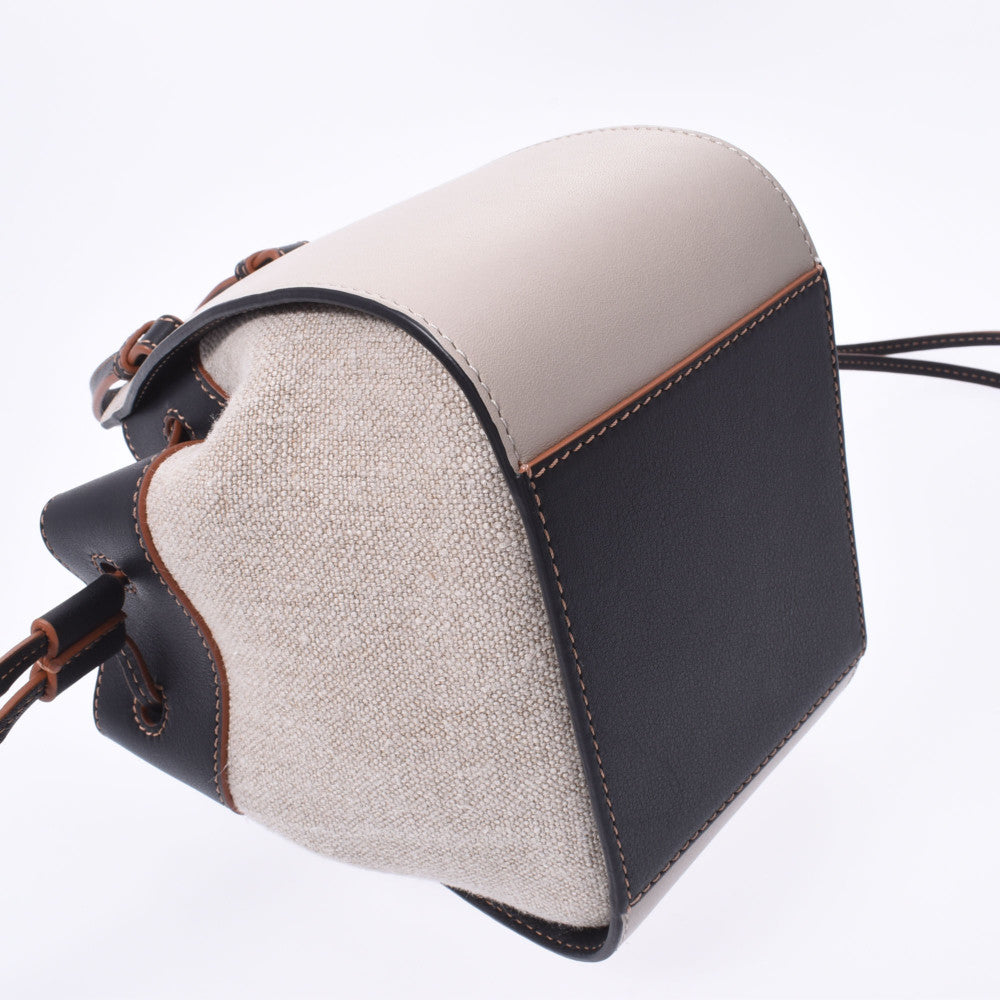 ロエベ ハンモックミニ キャンバス×レザー 2WAYハンドバッグ