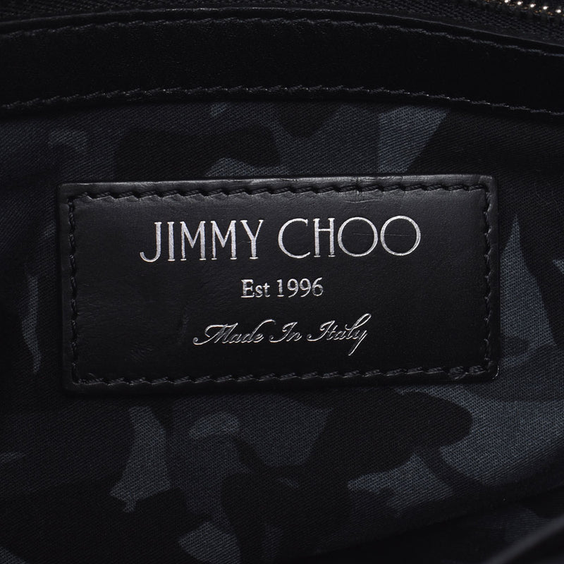 JIMMY CHOO Jimmy Choo Star Studs Black Unisex Calf Clutch Bag A Rank used Ginzo