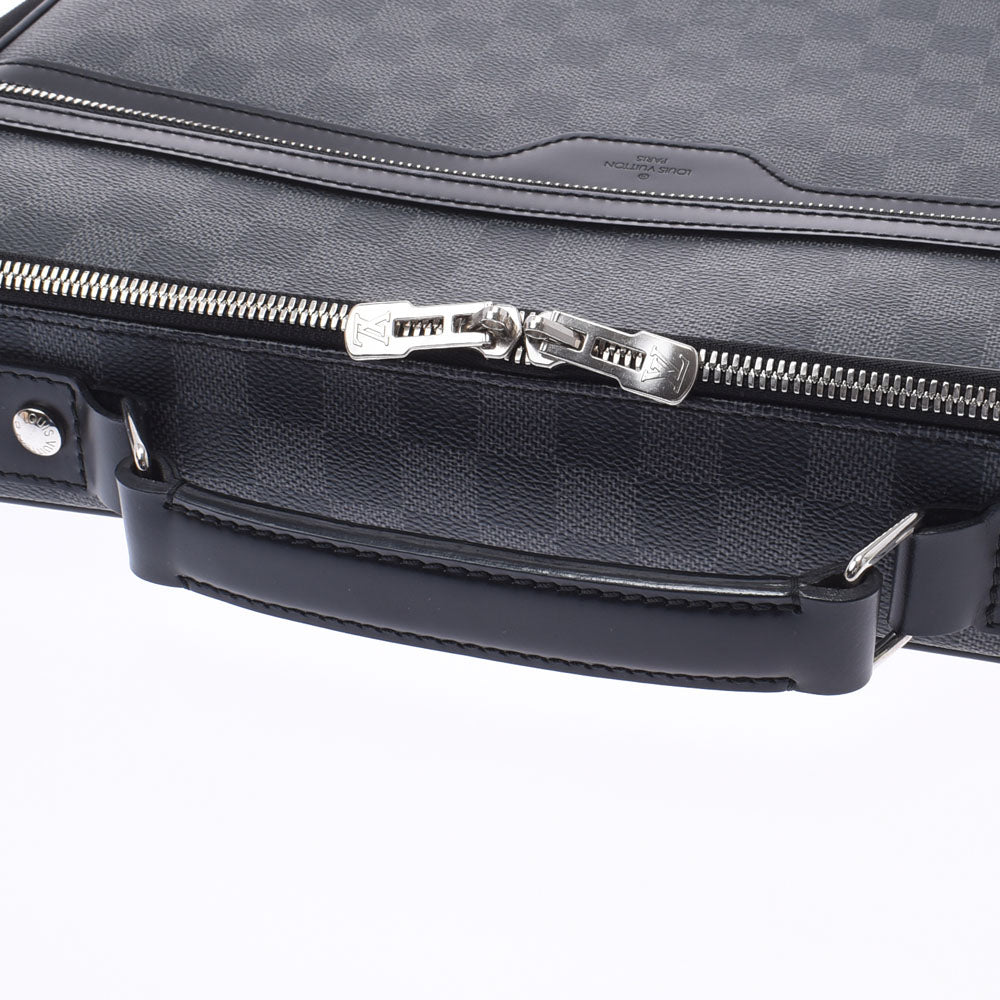 ルイヴィトングラフィット スティーブ ブリーフケース 14137 黒 メンズ