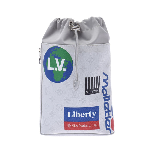 Louis Vuitton Louis Vuitton Monogram Choke Sling Bag One-Shoulder Bag Bron / Gray System M44629 Unisex Leather Body Bag AB Rank Used Sinkjo