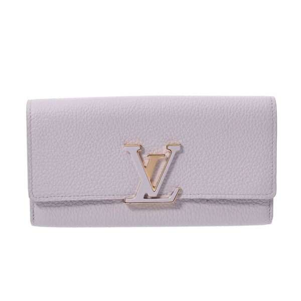 Louis Vuitton Louis Vuitton Portfoille Capsyne Bloom (Gray System) M69805 Women's Trailon Leather Long Wallet A-Rank Used Silgrin