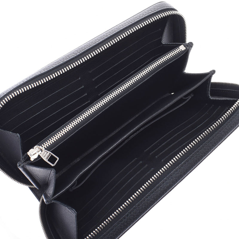 LOUIS VUITTON Louis Vuitton Graphit Zippy XL Noir (Black) M62465 Men's Torillon Leather Wallet A Rank Used Ginzo