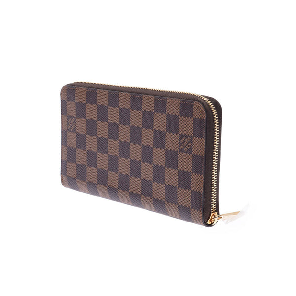 Louis Vuitton Louis Vuitton Damier Zippy Organizer NM Brown N63502 Unisex Damie Campbus Long Wallet New Sanko